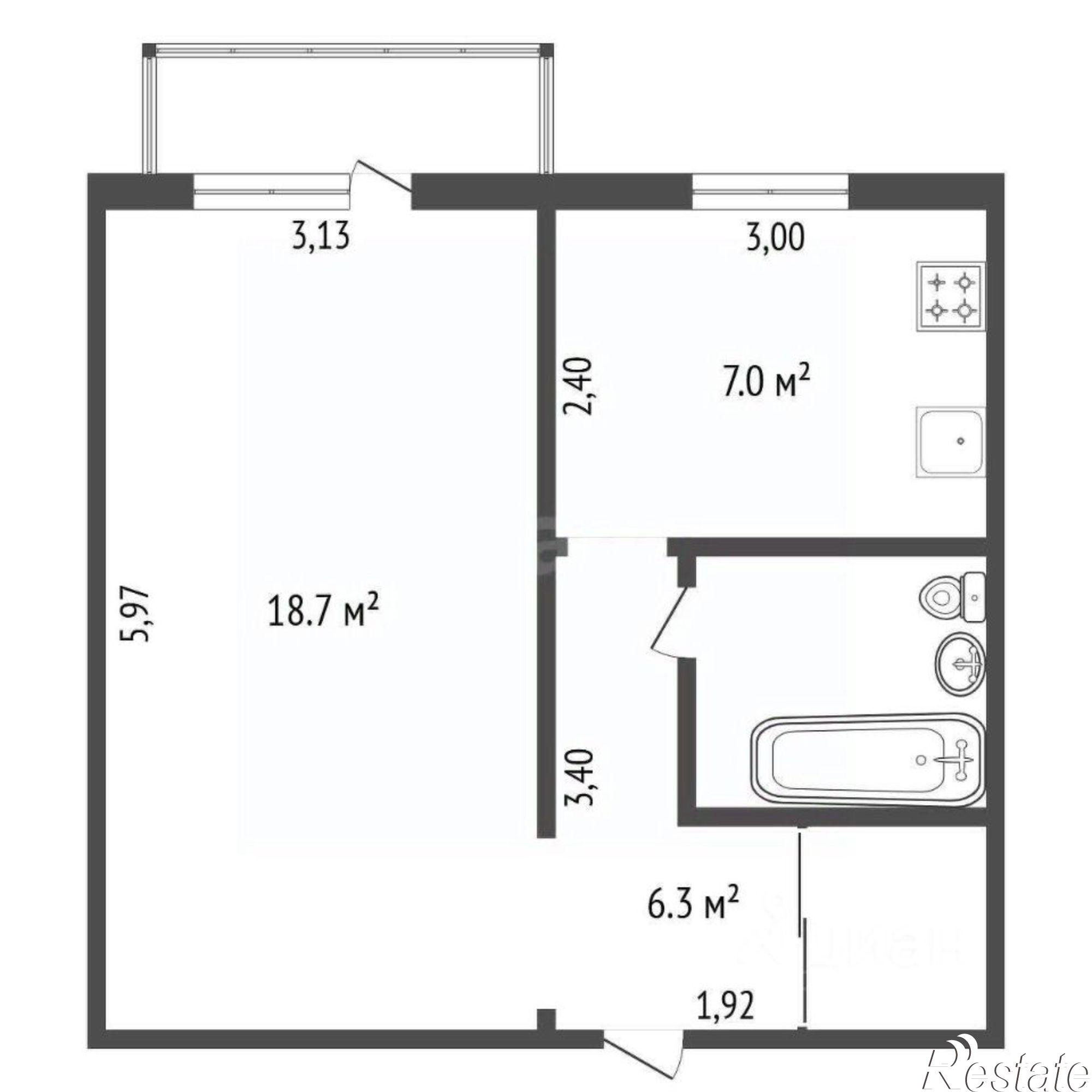 Купить квартиру за 4 700 000 рублей на улица Мухина, 89