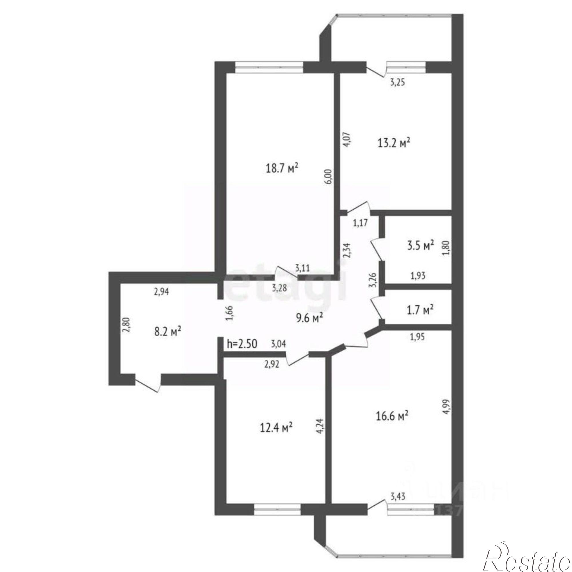 Купить квартиру за 13 000 000 рублей на Амурская улица, 236