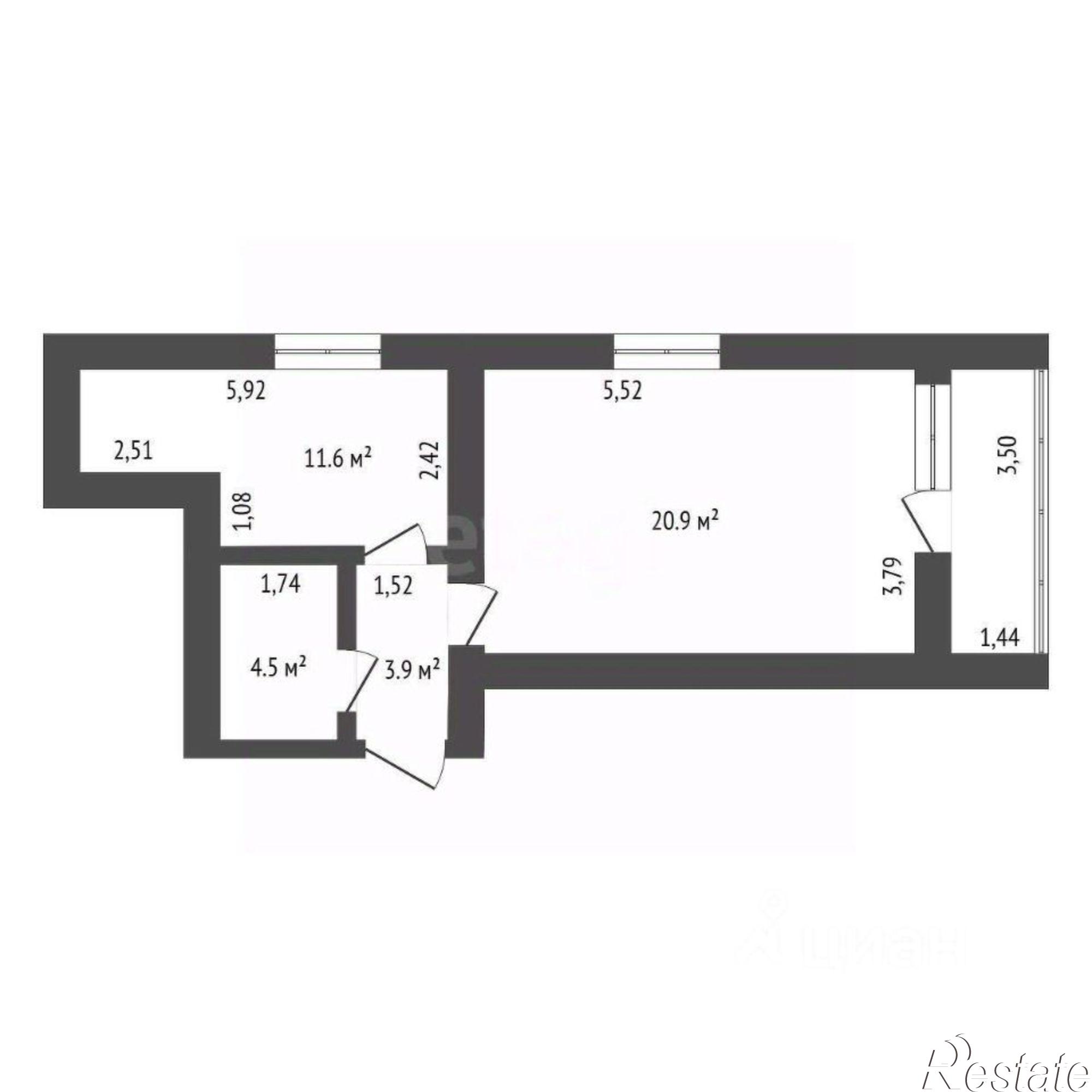 Купить квартиру за 7 000 000 рублей на Тополиная улица, 82