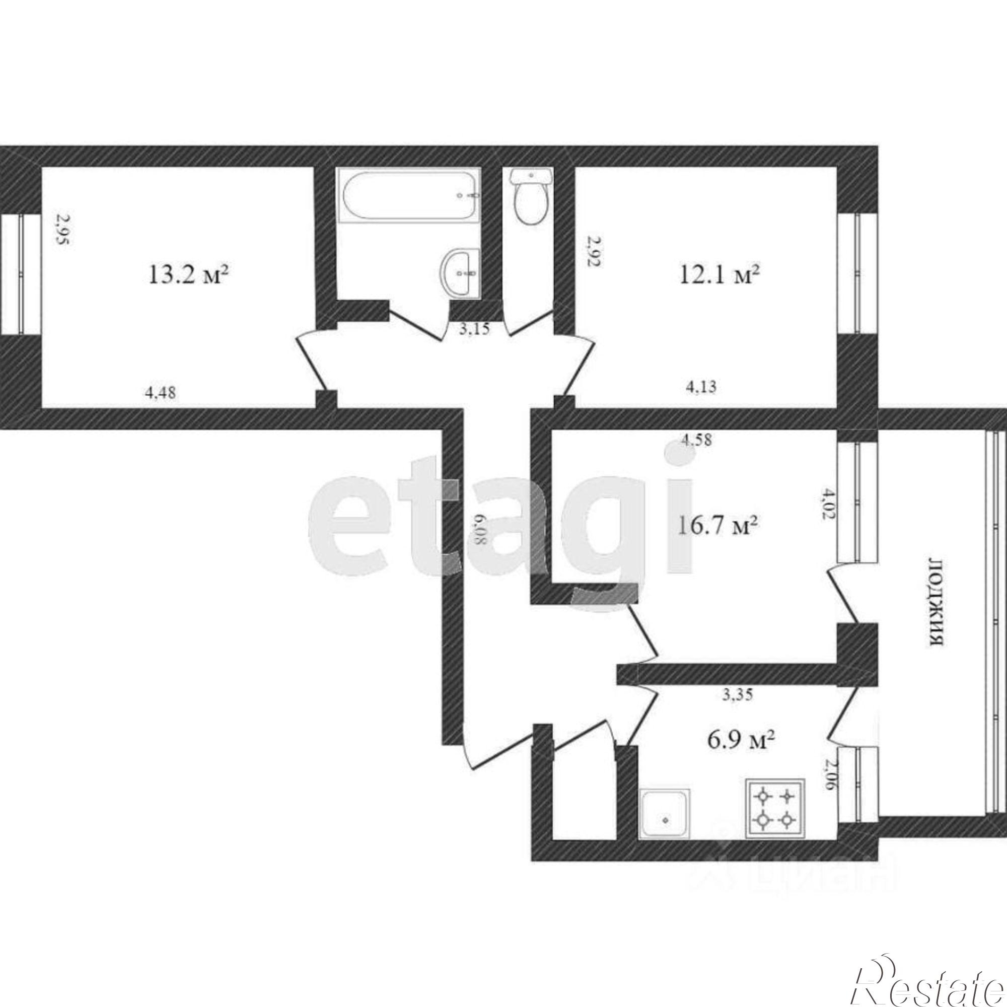Купить квартиру за 8 950 000 рублей на Партизанская улица, 69