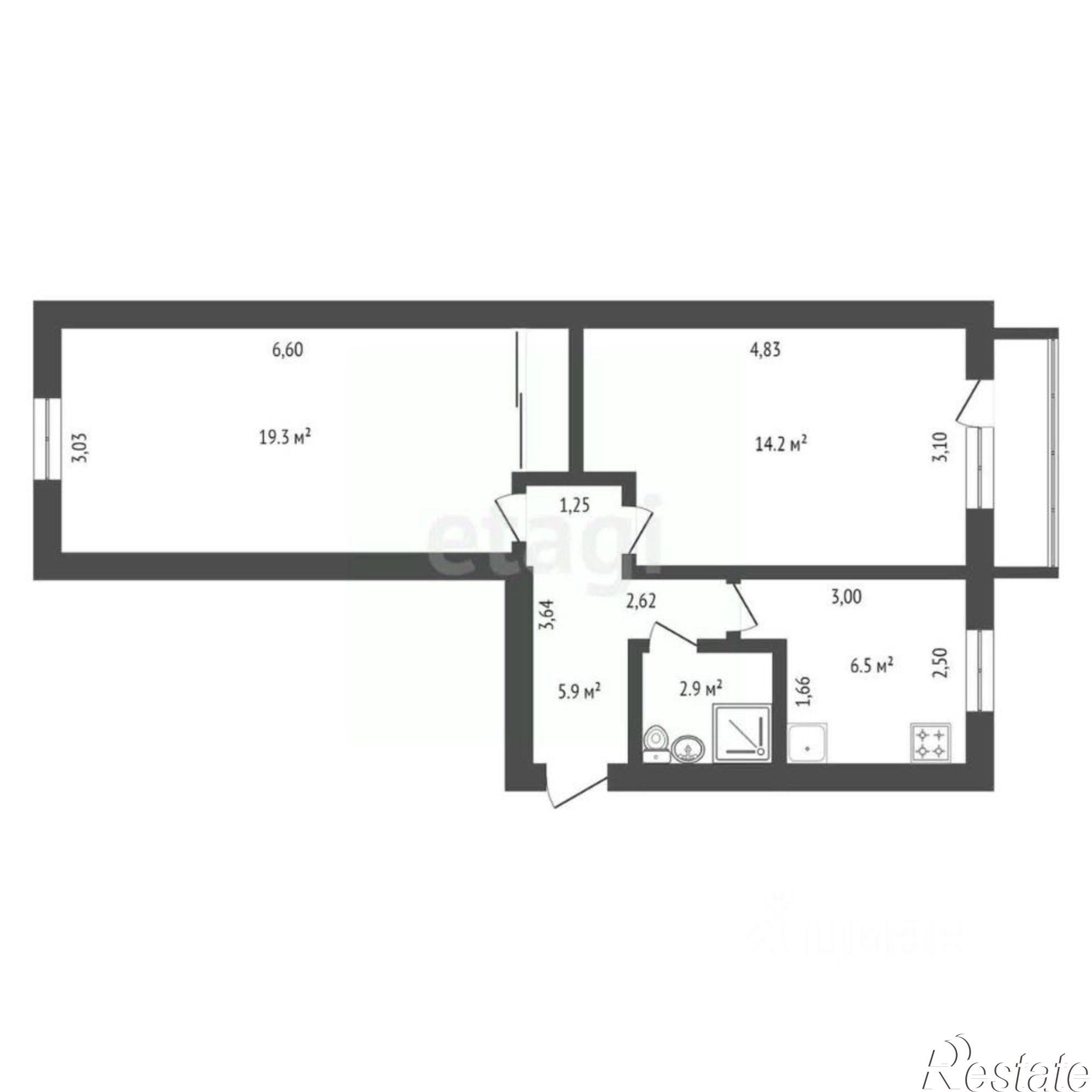 Купить квартиру за 5 450 000 рублей на Кузнечная улица, 19