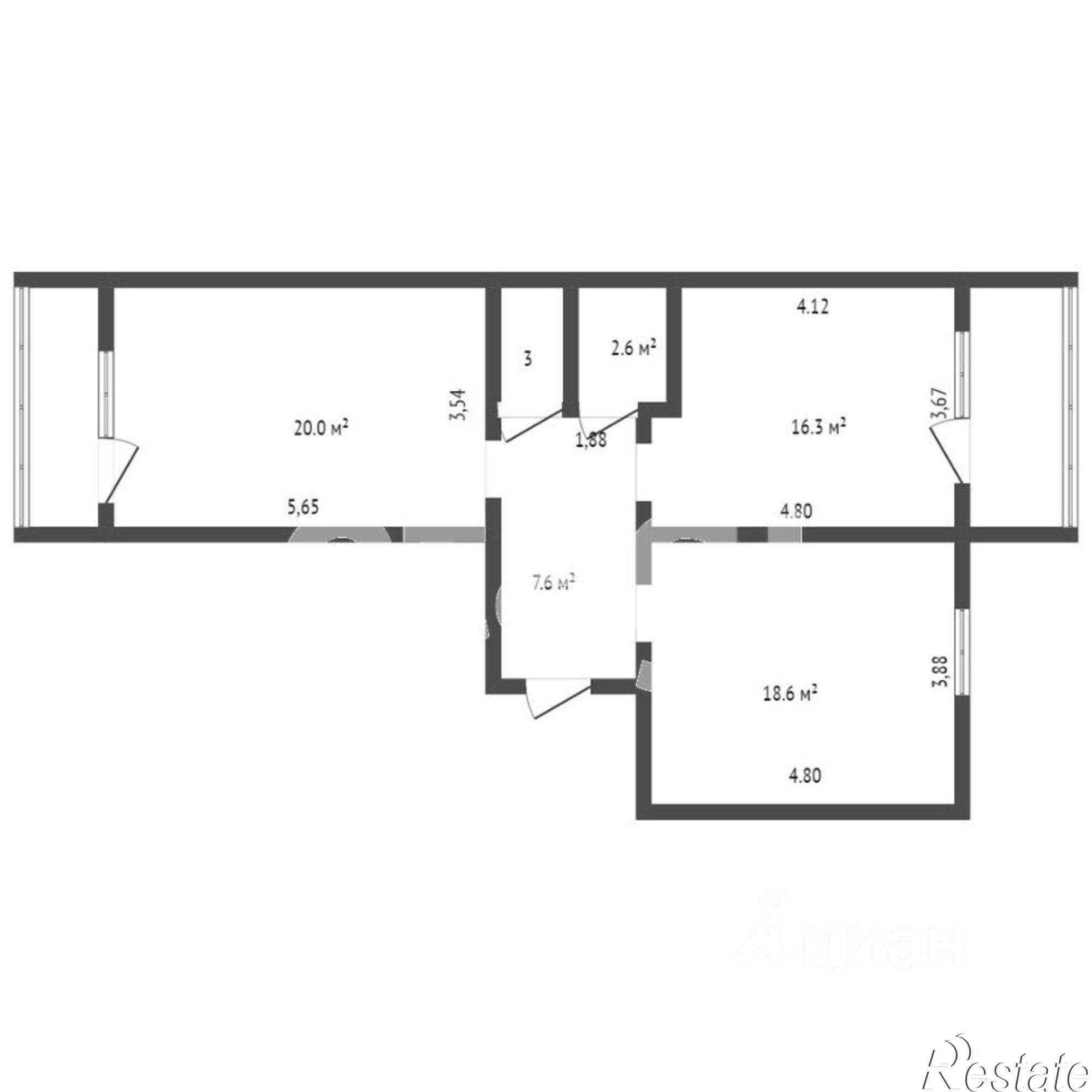 Купить квартиру за 8 600 000 рублей на улица Строителей, 70
