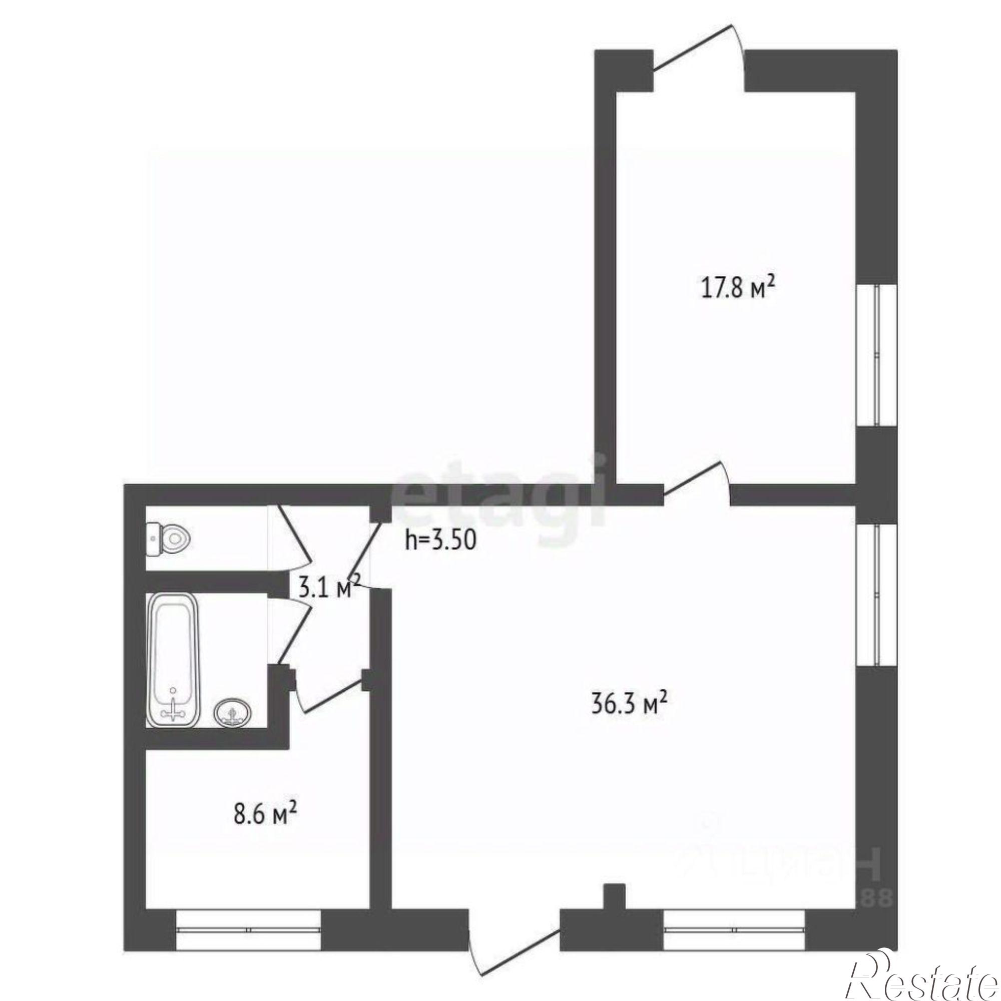 Купить торговое помещение за 7 404 810 рублей на Советский переулок, 31
