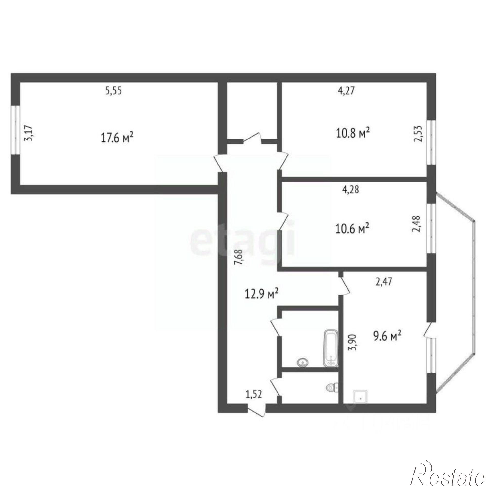 Купить квартиру за 11 000 000 рублей на Пионерская улица, 64