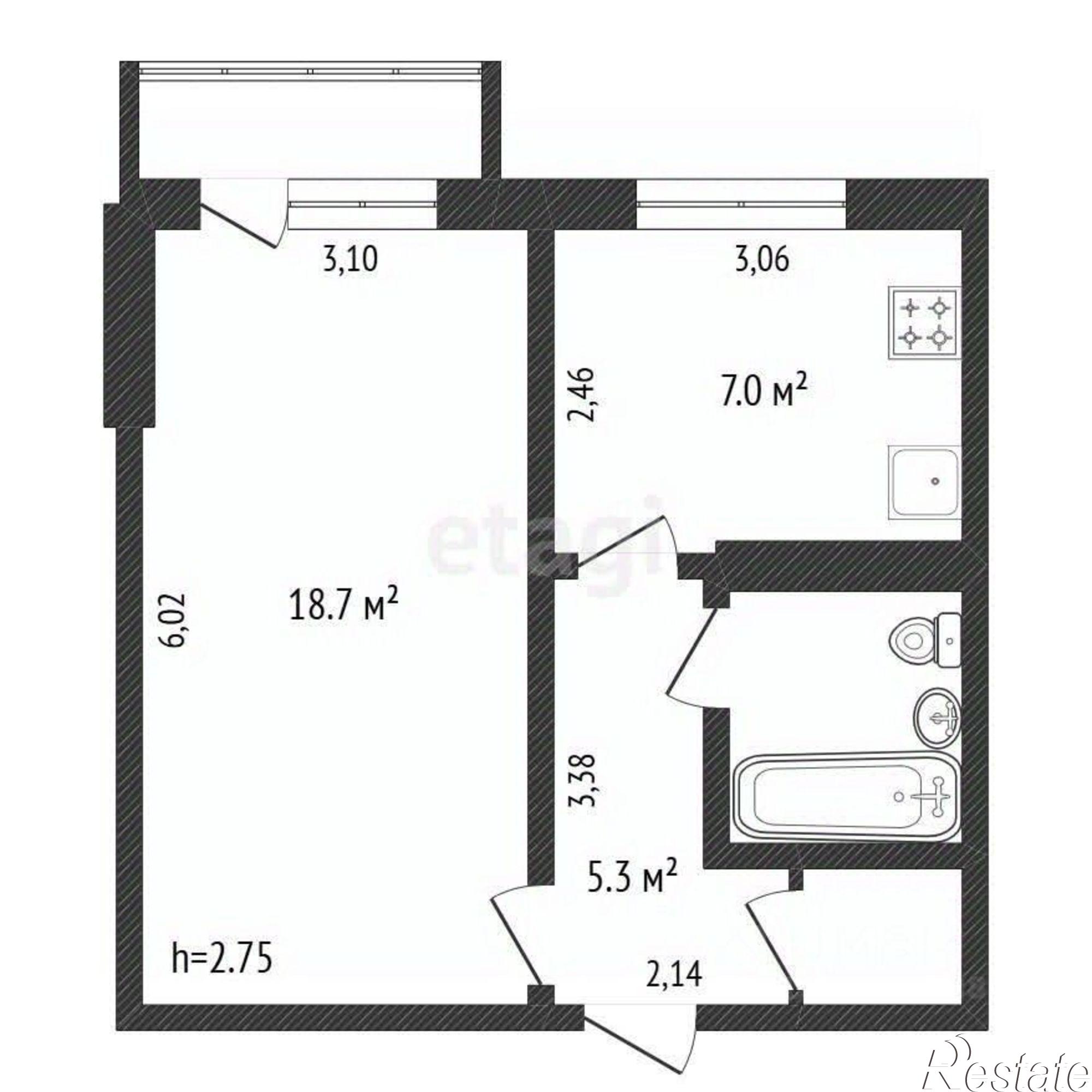 Купить квартиру за 5 500 000 рублей на Зейская улица, 45