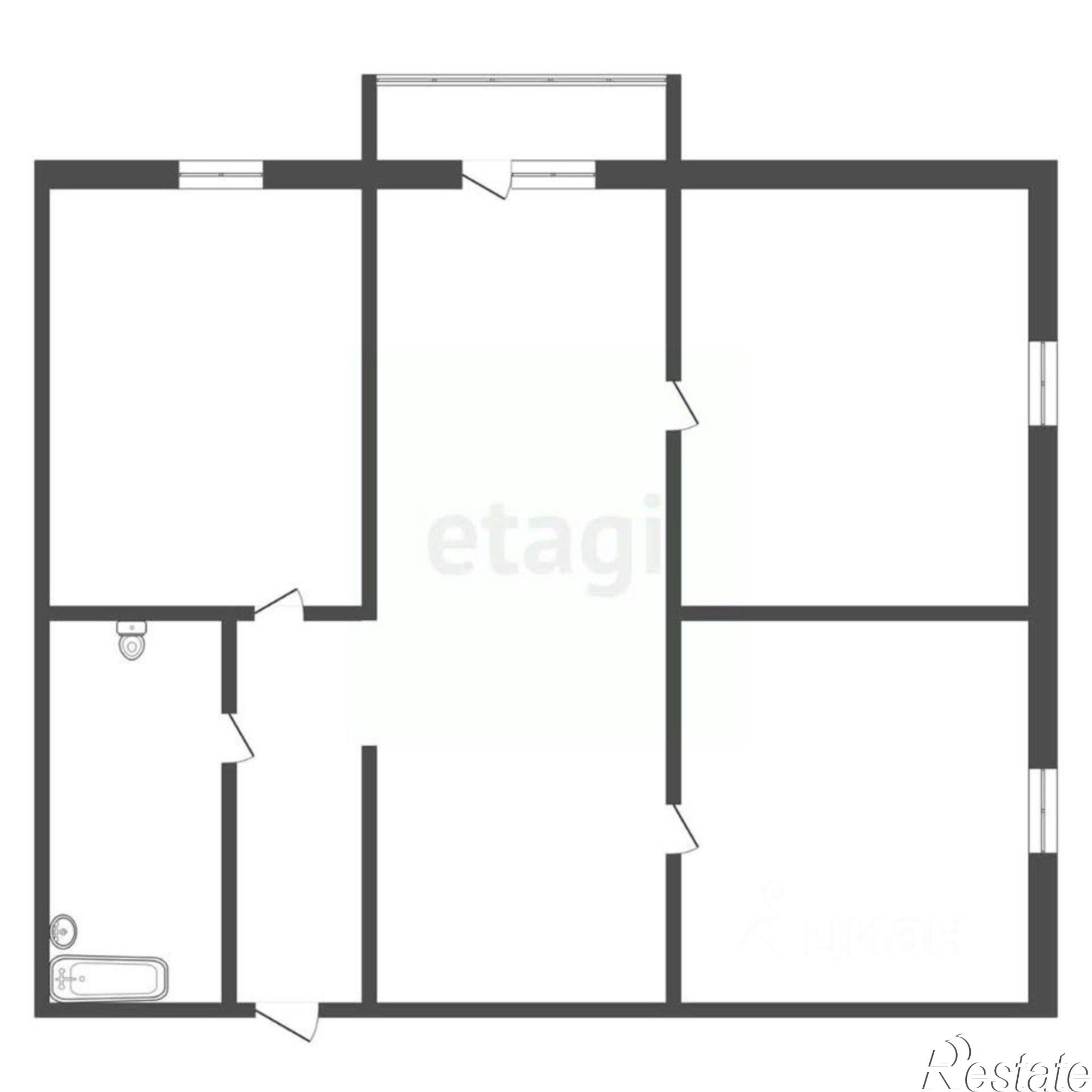 Купить квартиру за 5 000 000 рублей на Батарейная улица, 30