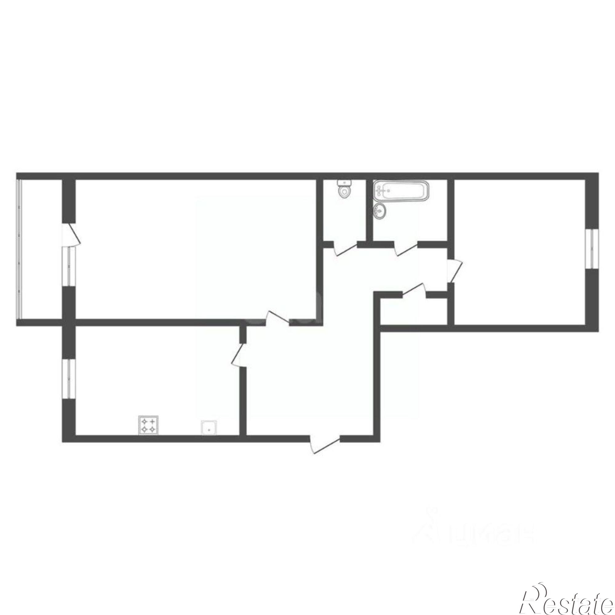 Купить квартиру за 5 100 000 рублей на улица 50 лет Октября, 154