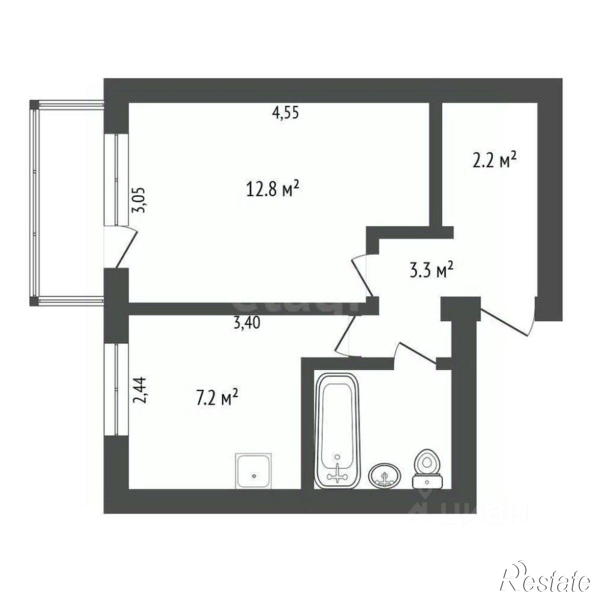 Купить квартиру за 4 200 000 рублей на Театральная улица, 44/2