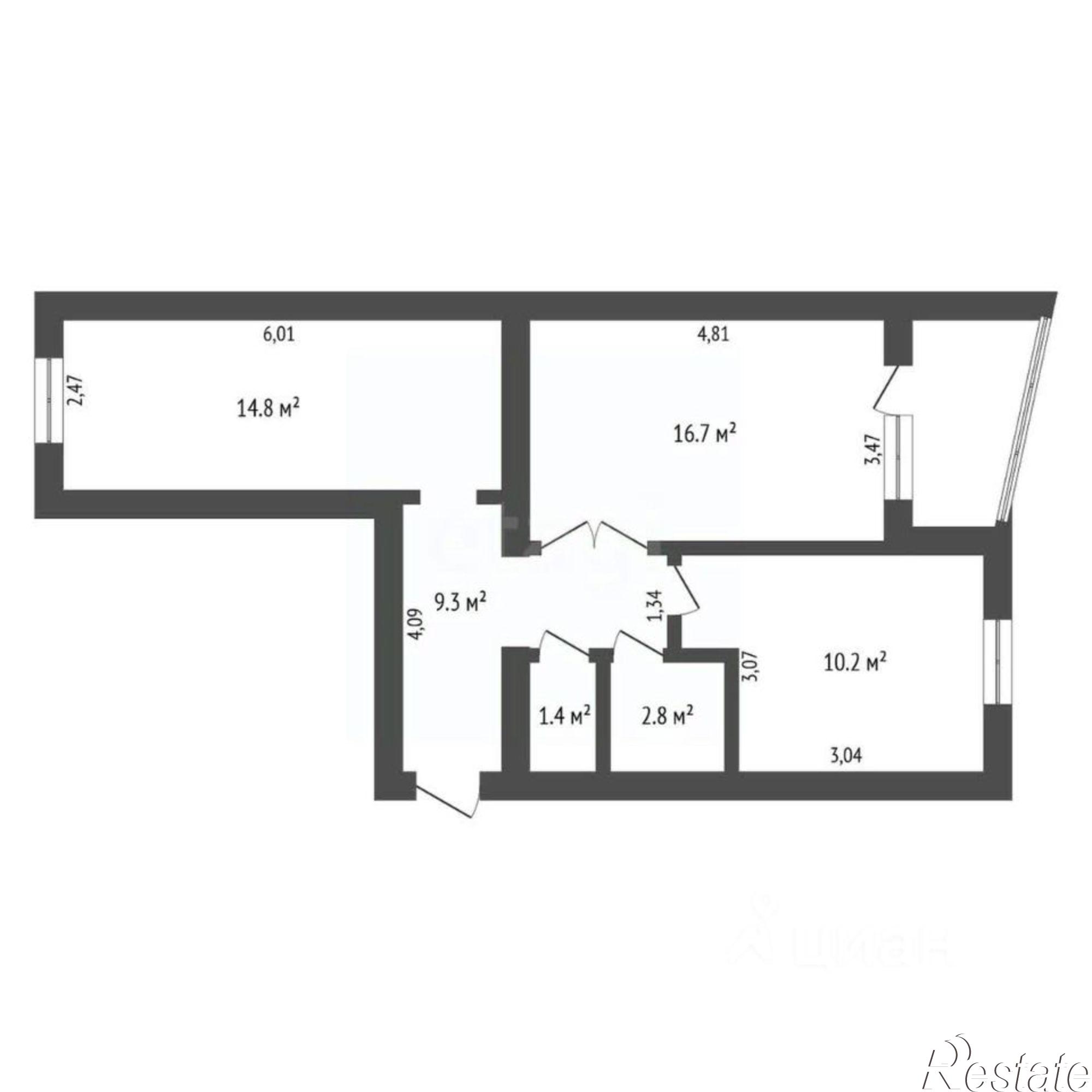 Купить квартиру за 8 700 000 рублей на Игнатьевское шоссе, 25/16