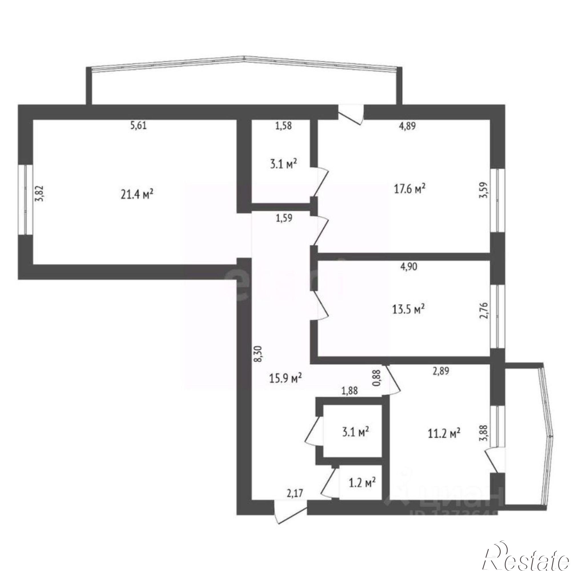 Купить квартиру за 17 000 000 рублей на улица Горького, 172/1
