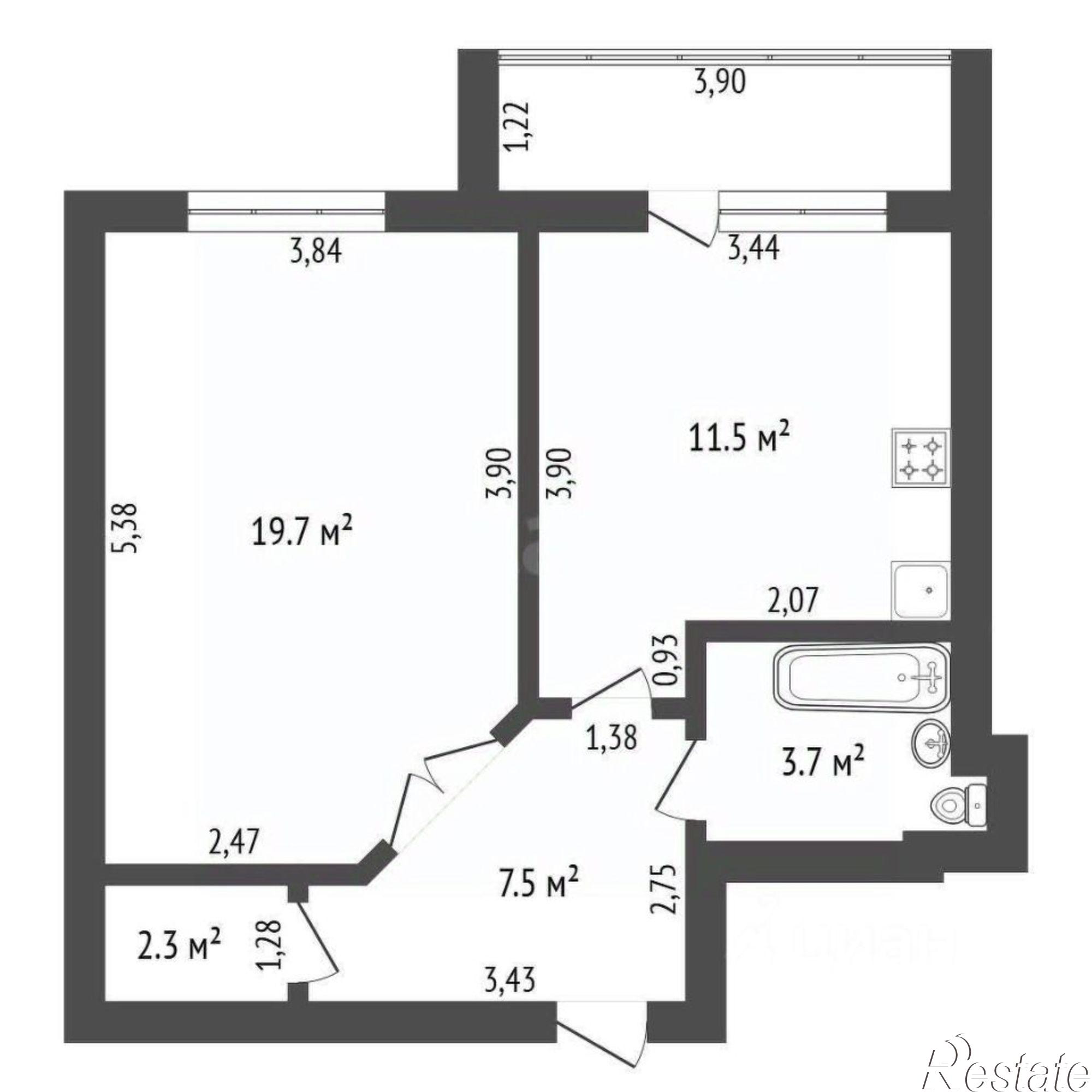 Купить квартиру за 7 000 000 рублей на улица Кантемирова, 17