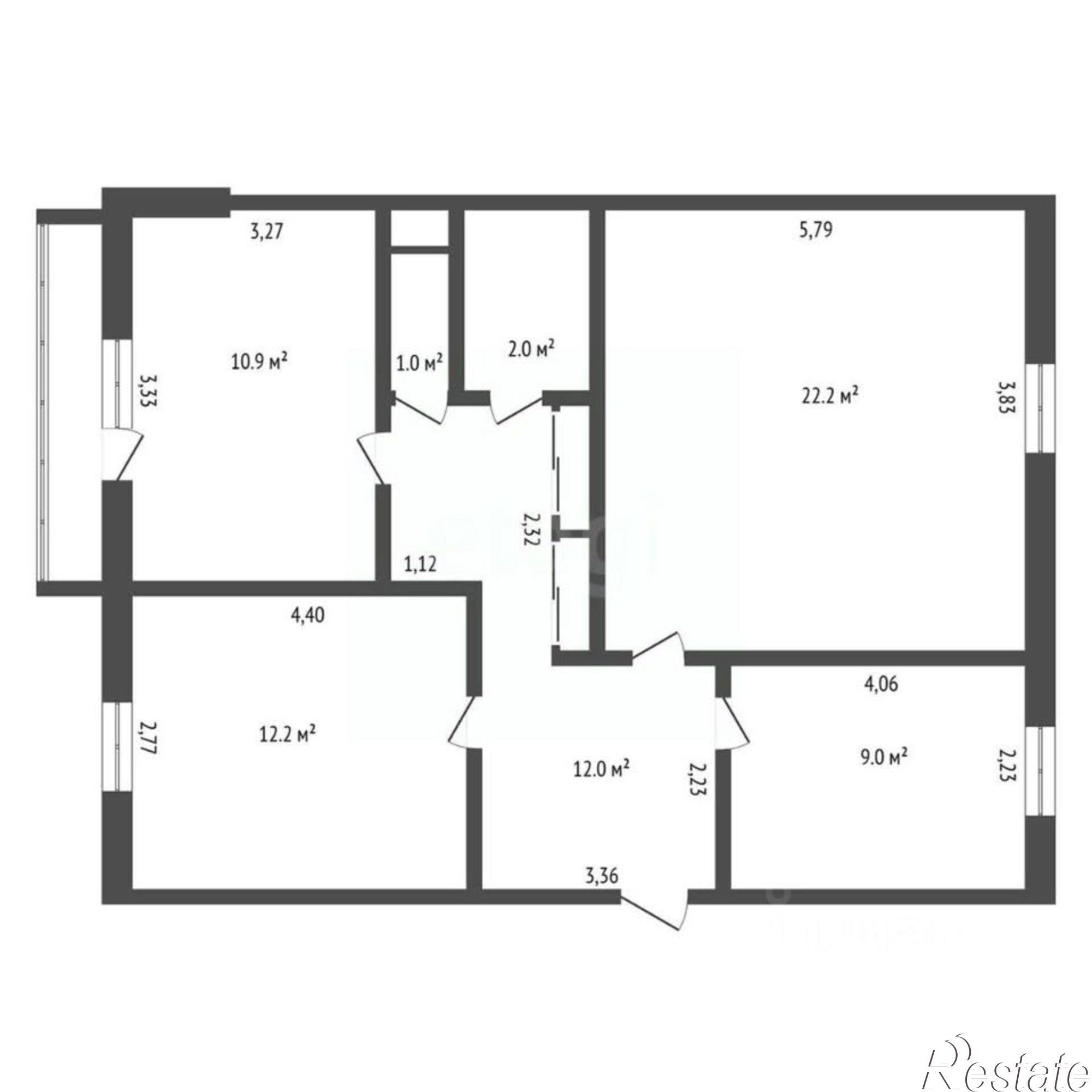 Купить квартиру за 7 500 000 рублей на Пионерская улица, 155