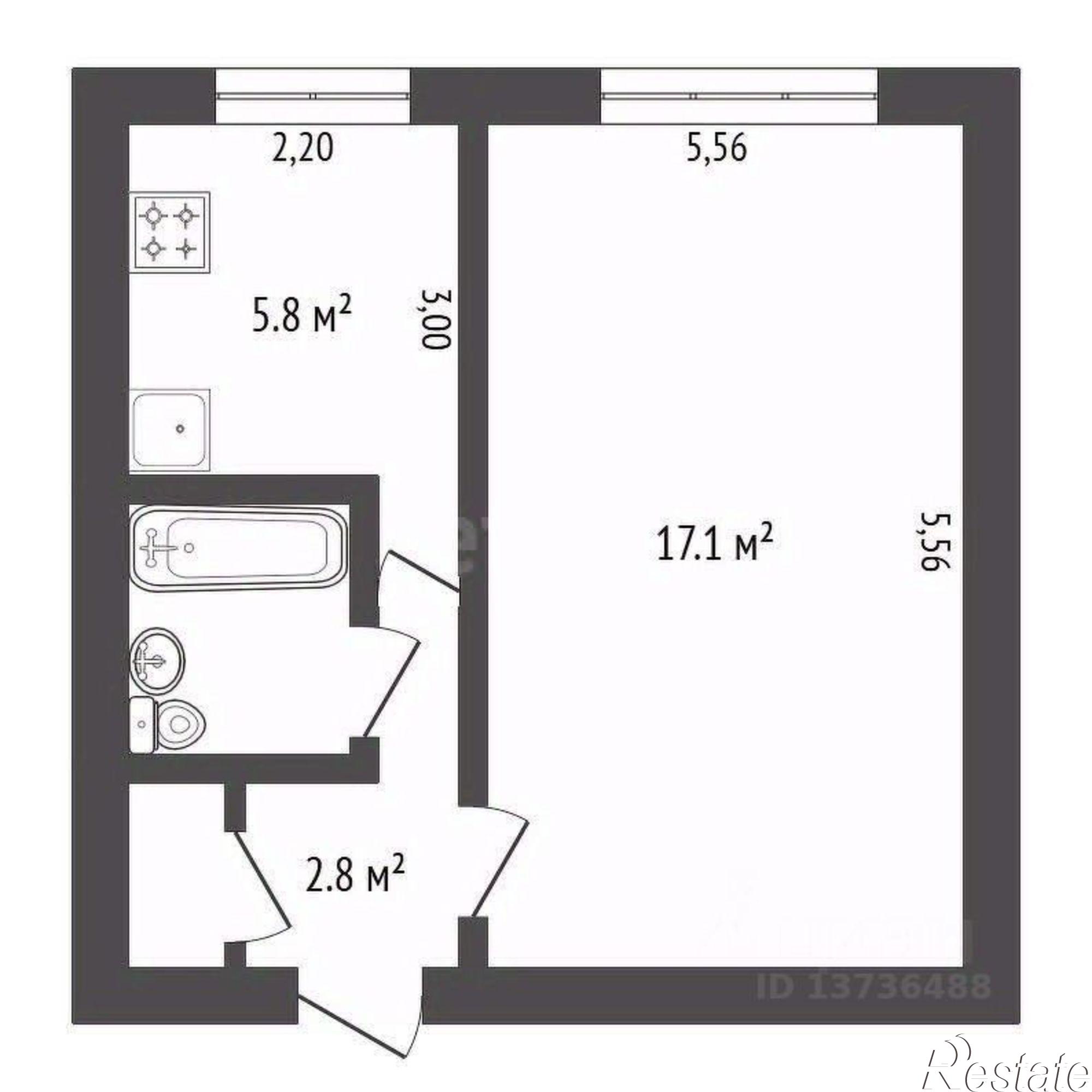 Купить квартиру за 4 500 000 рублей на Пионерская улица, 153