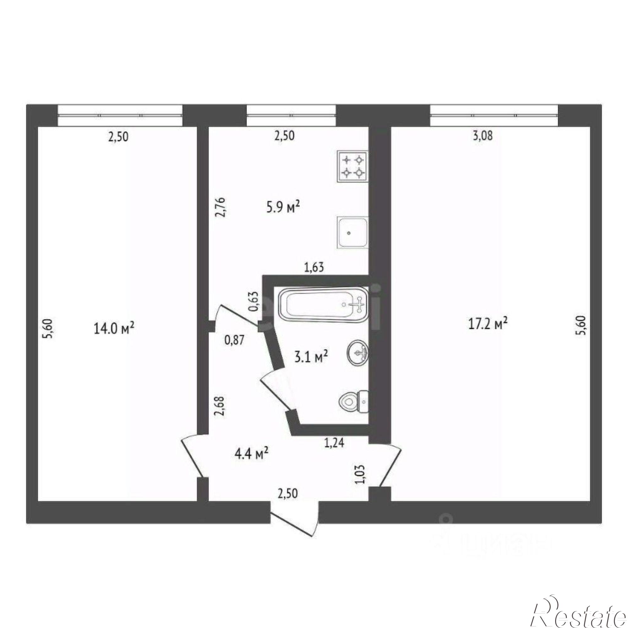 Купить квартиру за 6 000 000 рублей на Амурская улица, 120