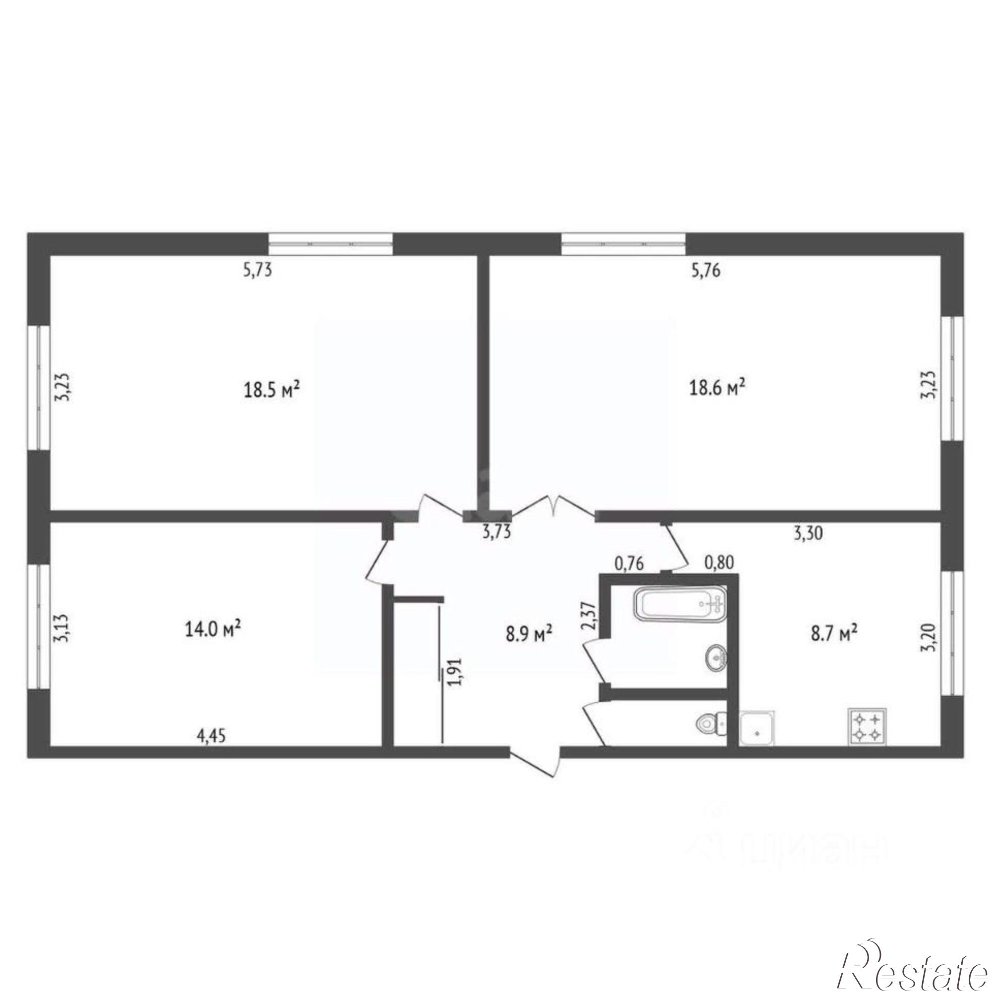 Купить квартиру за 8 400 000 рублей на Кузнечная улица, 58/68