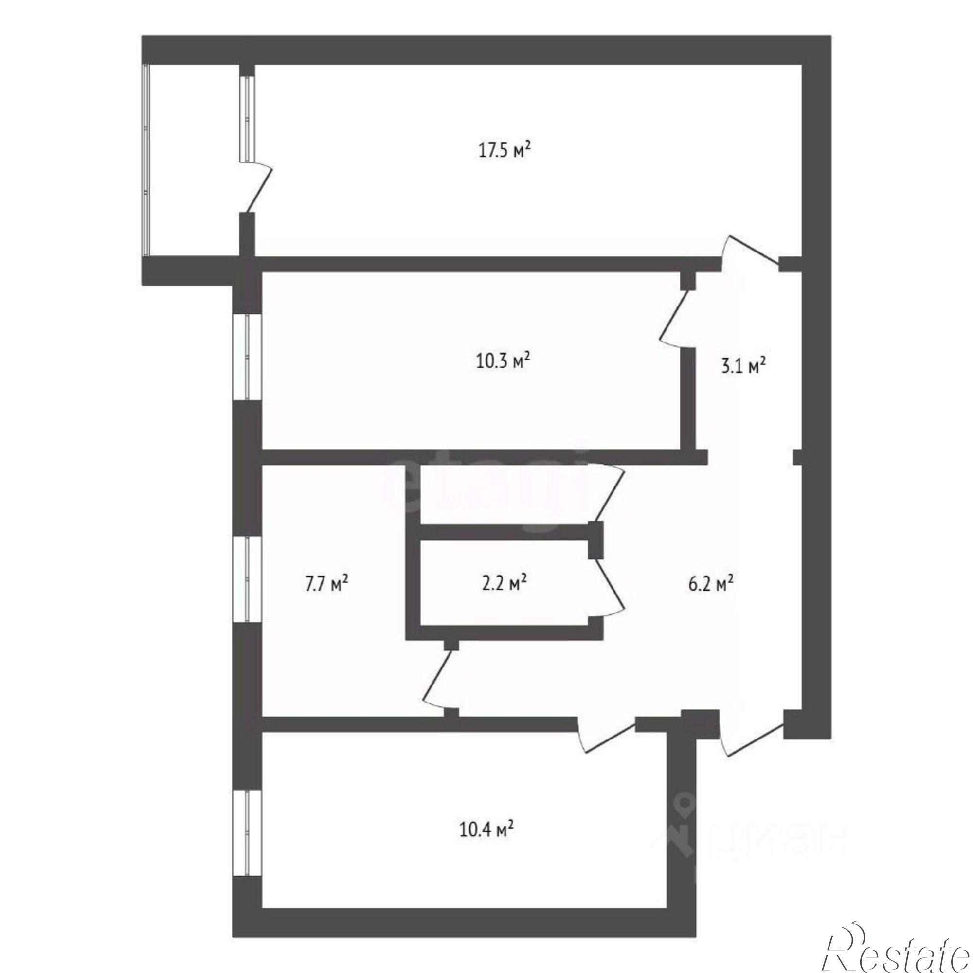 Купить квартиру за 6 000 000 рублей на улица Кантемирова, 3