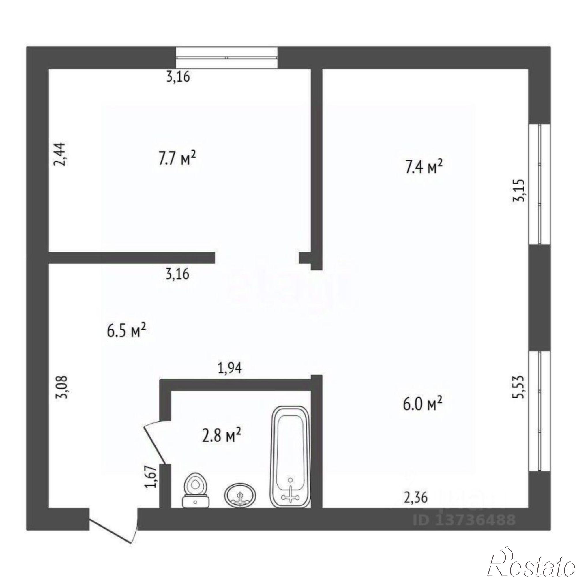 Купить квартиру за 6 100 000 рублей на улица Ленина, 116