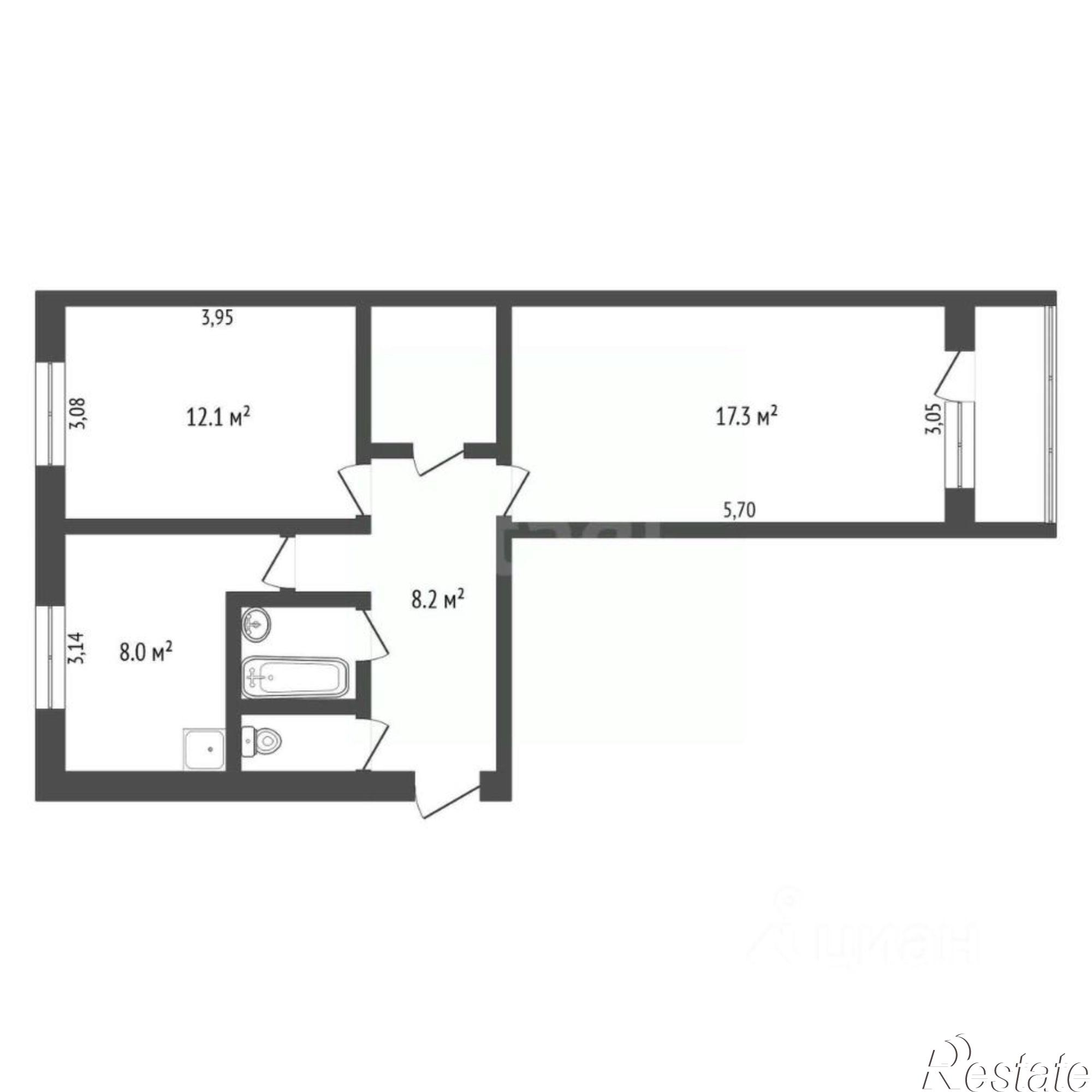 Купить квартиру за 6 100 000 рублей на Театральная улица, 44/2