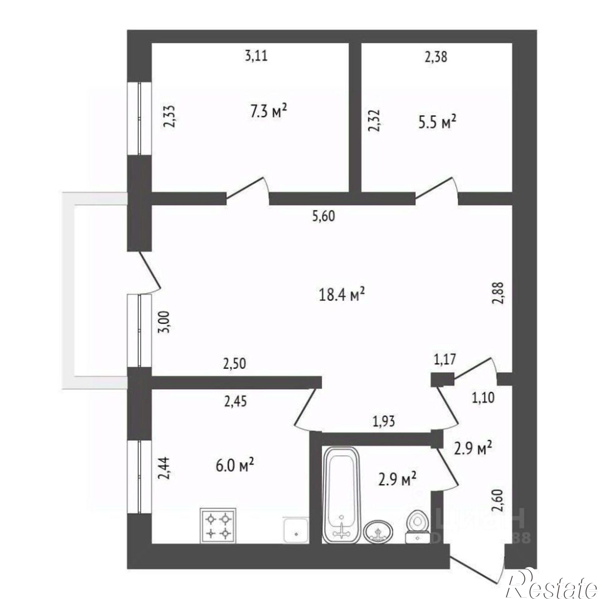 Купить квартиру за 7 150 000 рублей на Кузнечная улица, 15