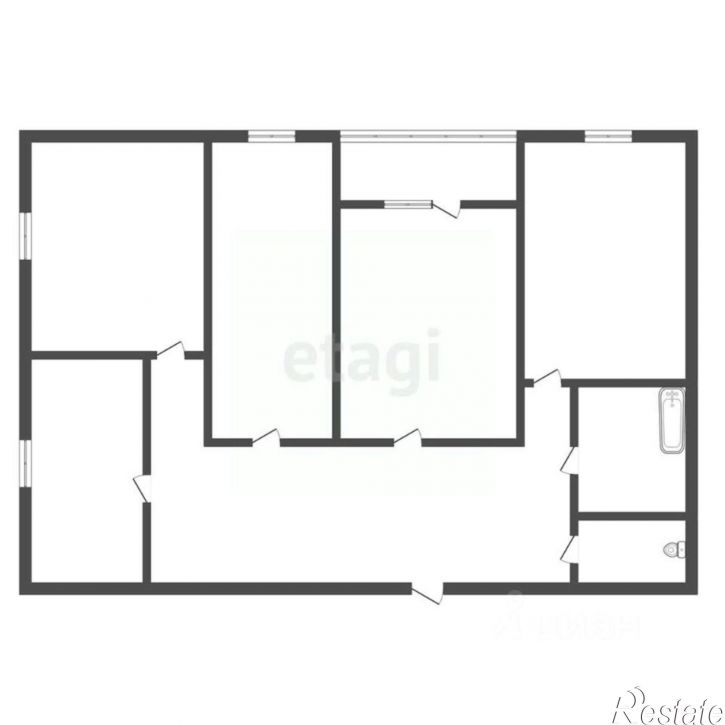 4-комн квартира улица Воронкова, 4/2,  д. 4/2