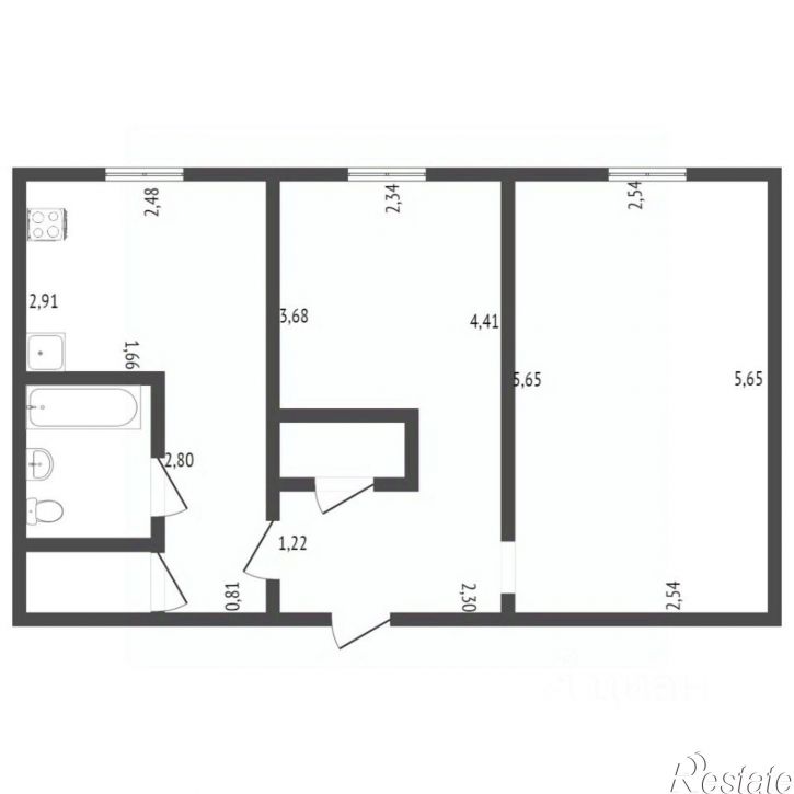 2-комн квартира Пионерская улица, 159,  д. 159