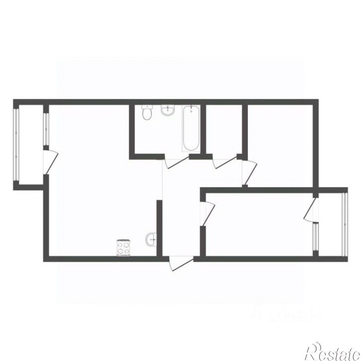 2-комн квартира Зейская улица, 61/1,  д. 61/1