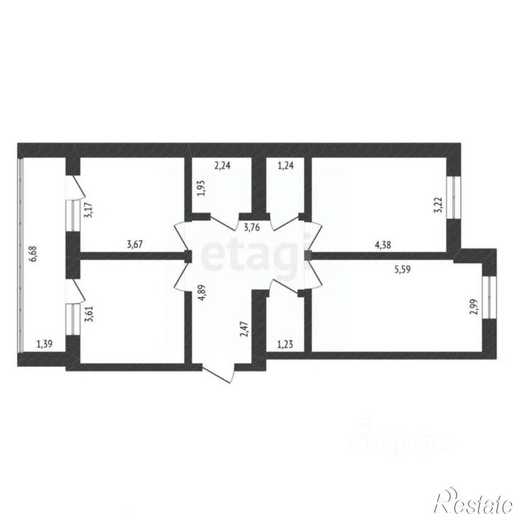 3-комн квартира улица Островского, 110,  д. 110