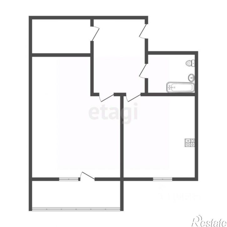 1-комн квартира Трудовая улица, 49,  д. 49