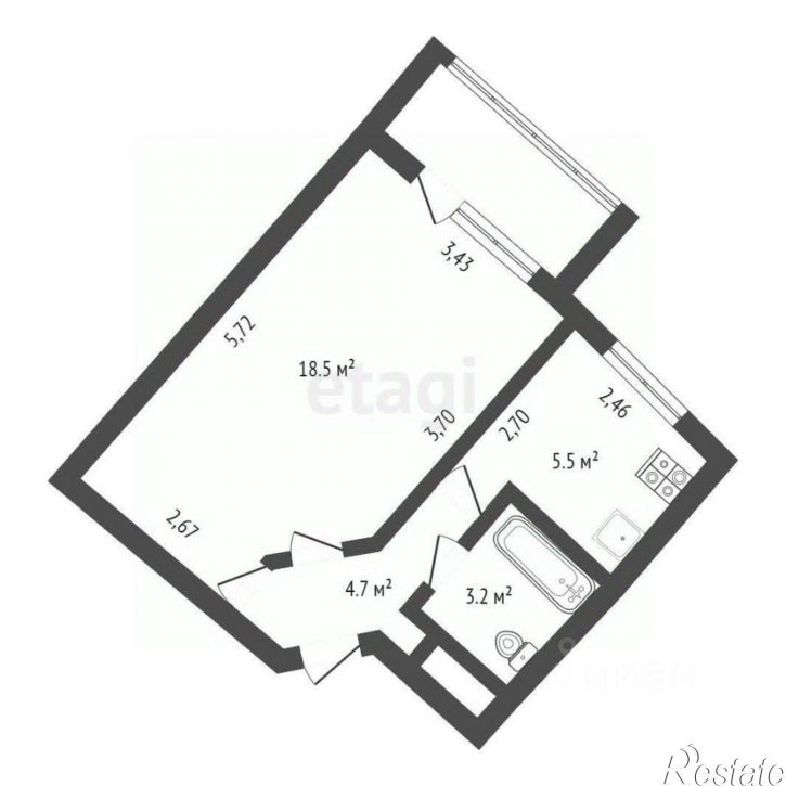 1-комн квартира Зелёная улица, 77/1,  д. 77/1