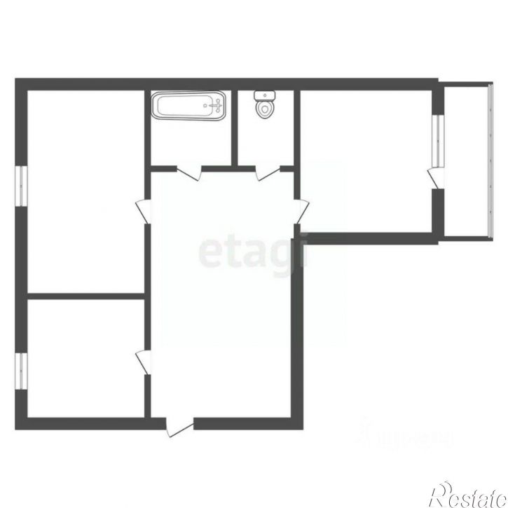 2-комн квартира улица Воронкова, 24,  д. 24