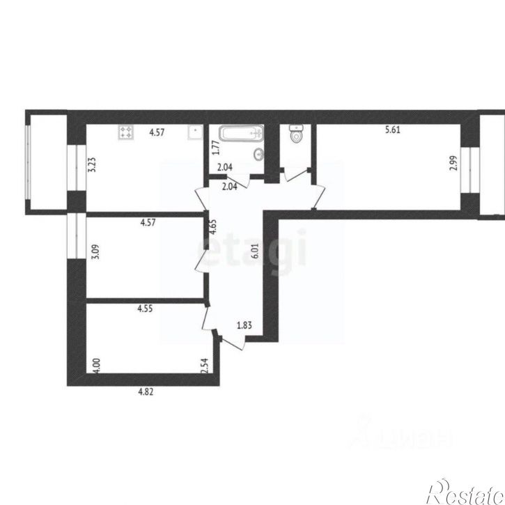 3-комн квартира ул Краснофлотская, 65,  д. 65