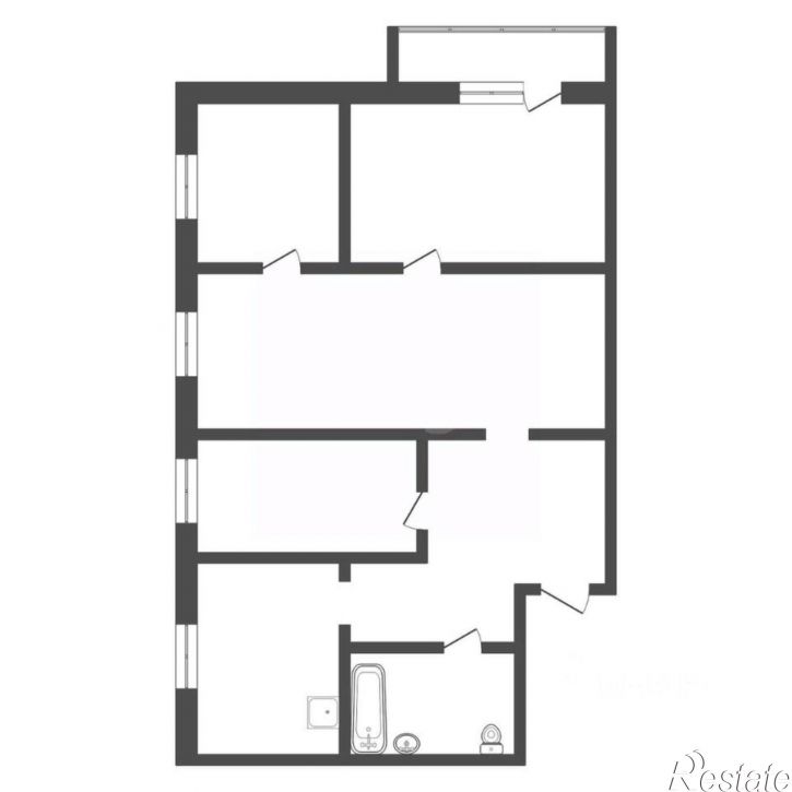 4-комн квартира улица Горького, 194,  д. 194