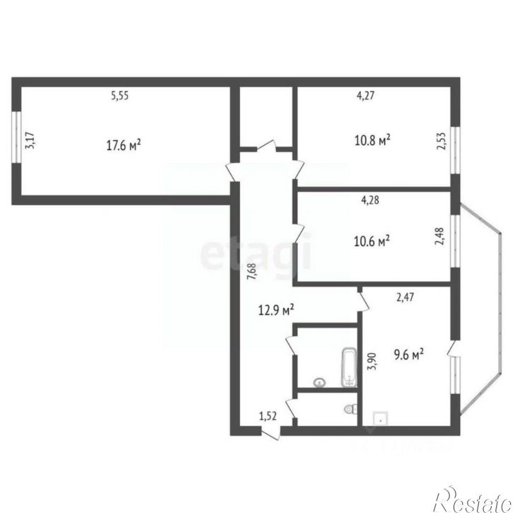 3-комн квартира Пионерская улица, 64,  д. 64