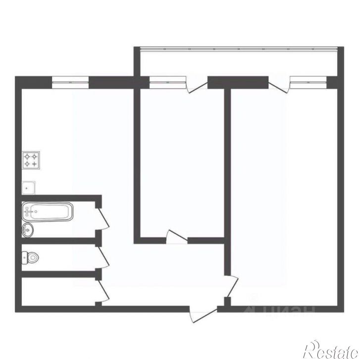 2-комн квартира Студенческая улица, 41,  д. 41