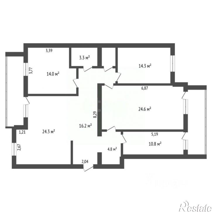 3-комн квартира улица Пушкина, 66,  д. 66