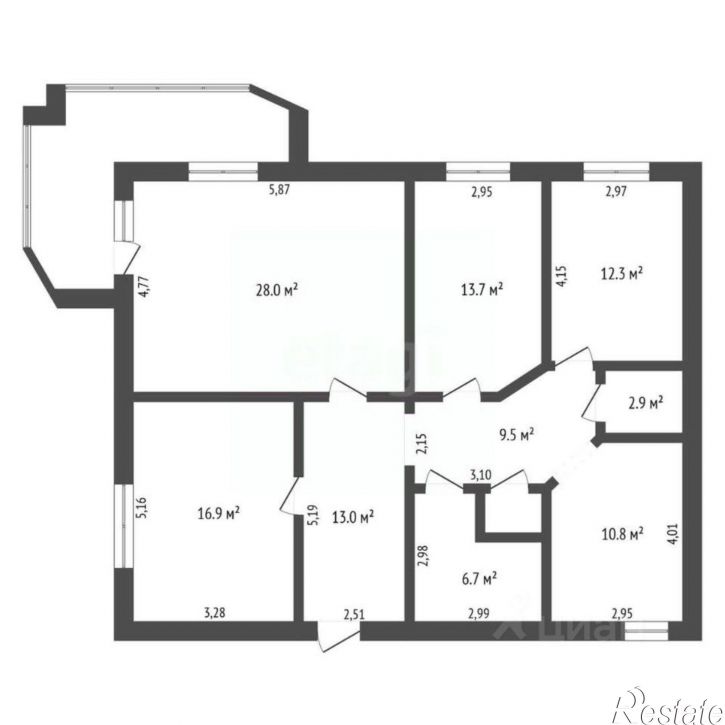 4-комн квартира улица Калинина, 108,  д. 108