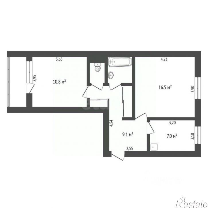 2-комн квартира Горная улица, 23,  д. 23