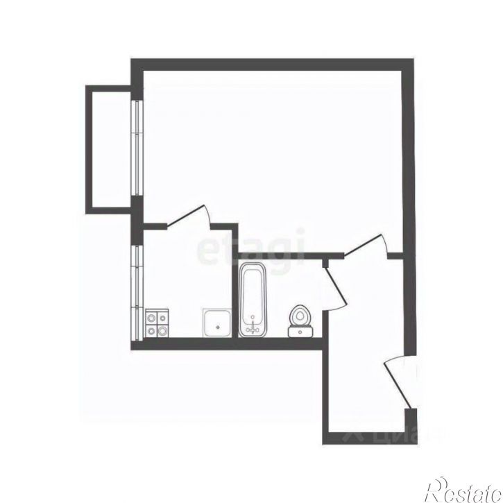 1-комн квартира улица Ленина, 39,  д. 39