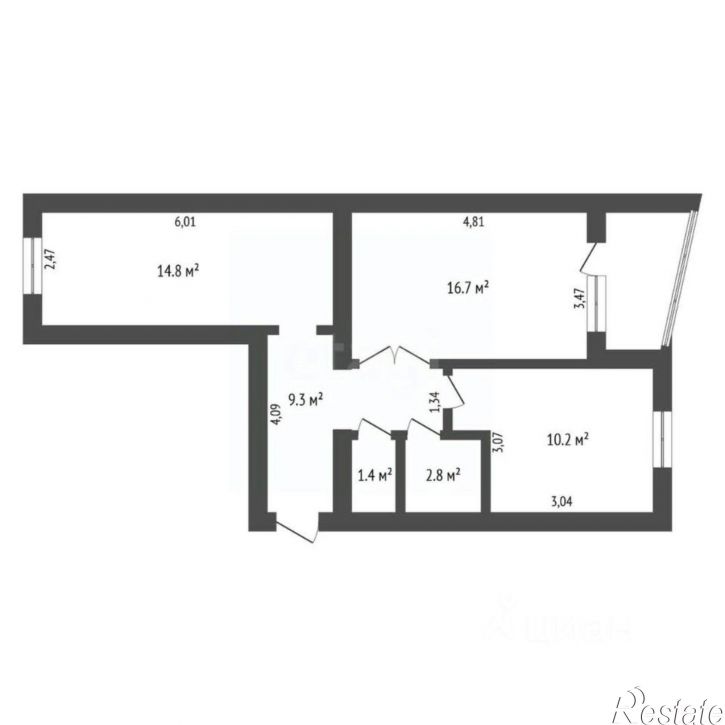 2-комн квартира Игнатьевское шоссе, 25/16,  д. 25/16