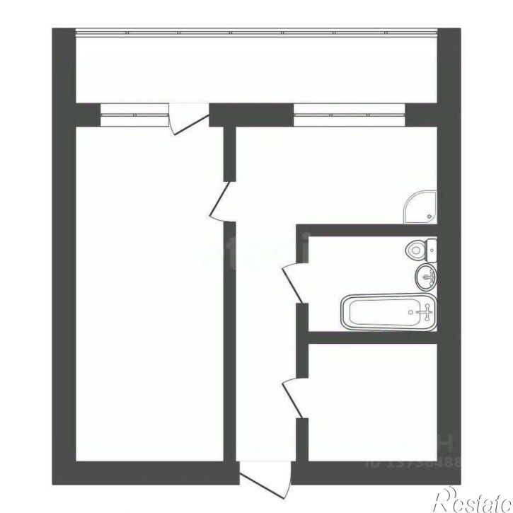 1-комн квартира Тополиная улица, 59,  д. 59