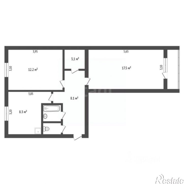 2-комн квартира Театральная улица, 35/1,  д. 35/1
