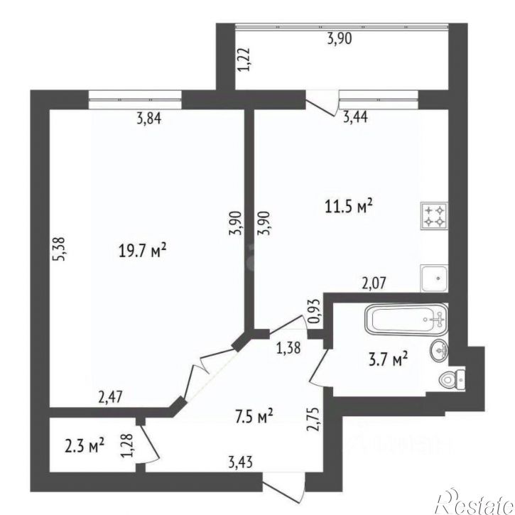 1-комн квартира улица Кантемирова, 17,  д. 17