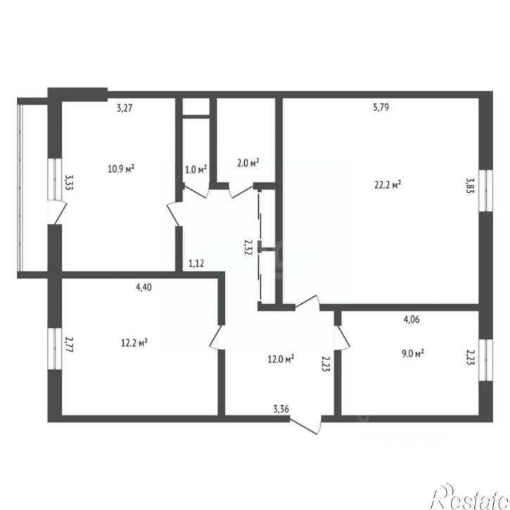 3-комн квартира Пионерская улица, 155,  д. 155