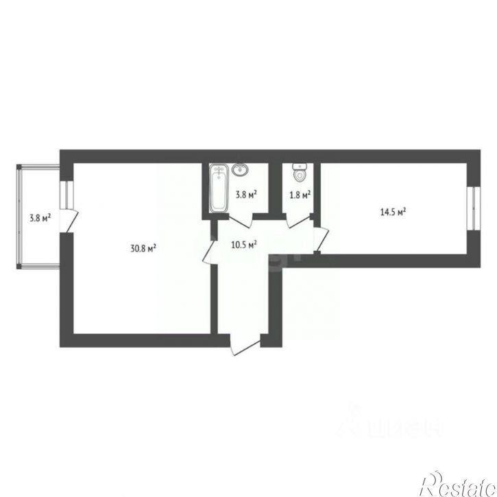 2-комн квартира Игнатьевское шоссе, 10/2,  д. 10/2