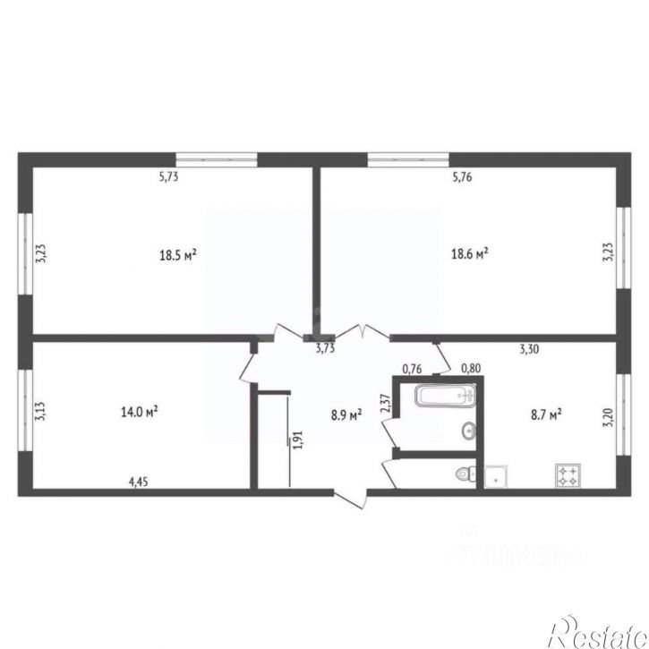 3-комн квартира Кузнечная улица, 58/68,  д. 58/68