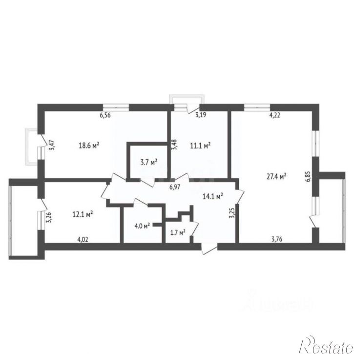 3-комн квартира улица Горького, 193,  д. 193