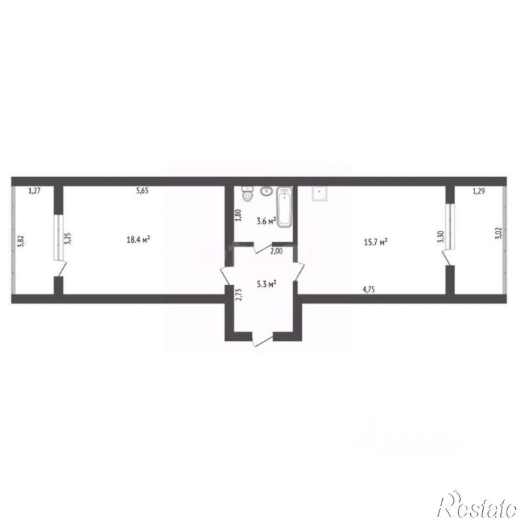 1-комн квартира ул Батарейная, 7,  д. 7