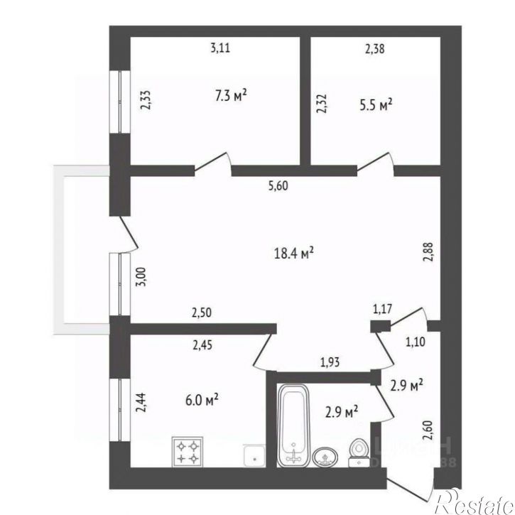 2-комн квартира Кузнечная улица, 15,  д. 15