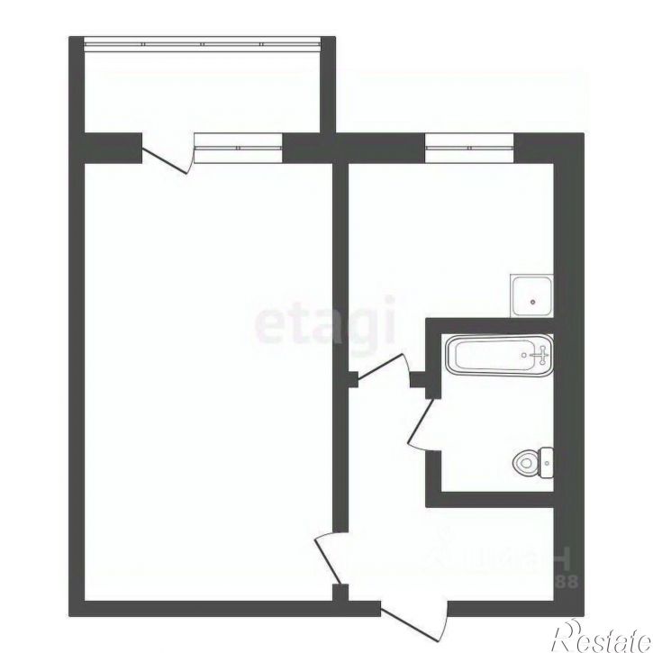 1-комн квартира ул Заводская, 4,  д. 4