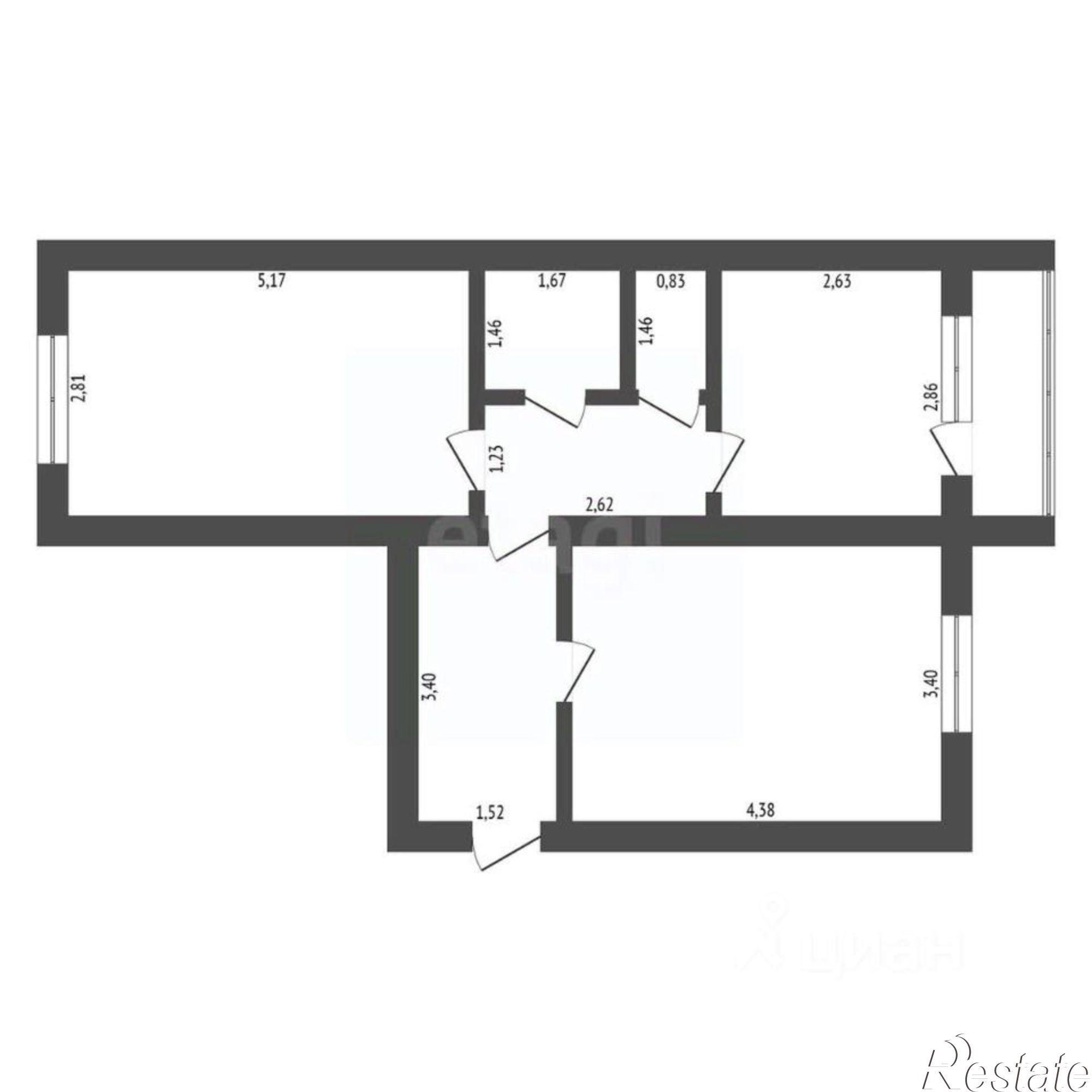Купить квартиру за 6 300 000 рублей на Трудовая улица, 254